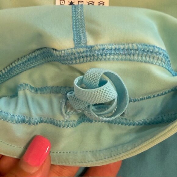 Lands' End Women's Quick Dry Board Skort Swim Skirt Blue Color Block Size 22W - Picture 8 of 10